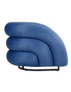 Sillón KARLOVY, tapizado velvet azul 2
