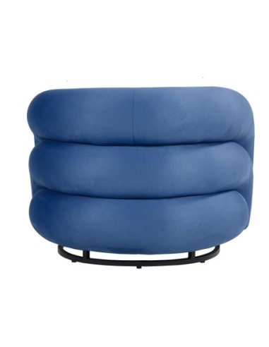 Sillón KARLOVY, tapizado velvet azul