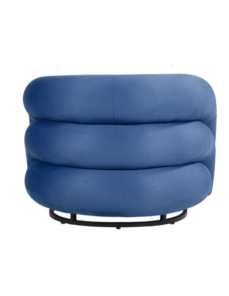Sillón KARLOVY, tapizado velvet azul
