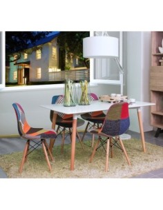 Mesa NURY, madera, tapa lacada blanca, 120 x 80 cms 2