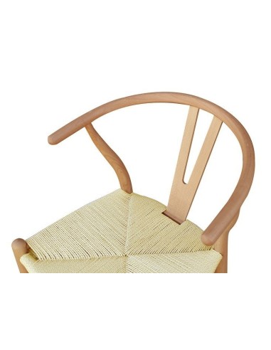 Silla WISH, madera de haya, natural, fibra trenzada