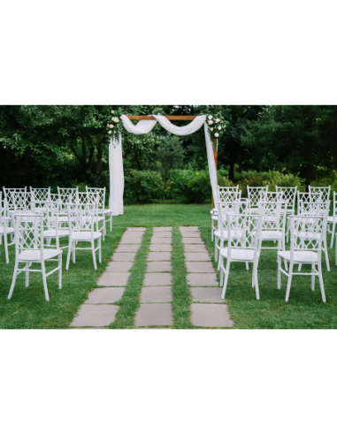 Silla TRENZA, apilable, polipropileno blanco