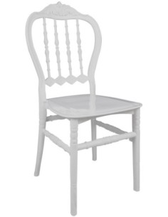 Silla LIRA, apilable, polipropileno blanco
