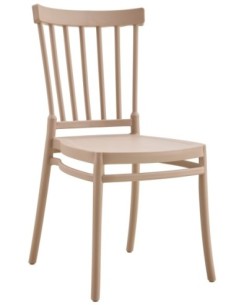 Silla MILOS NEW, apilable, tratamiento anti UV, polipropileno tórtora