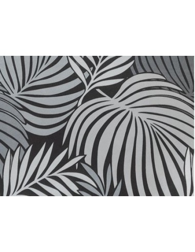 Taburete HORUS NEW, metal, tapizado velvet gris con trasera floral a juego