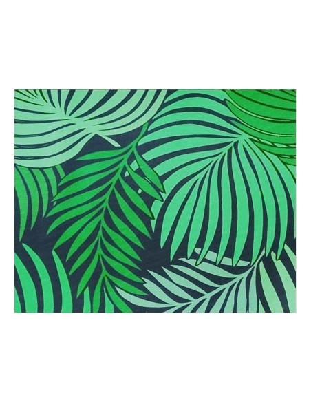 Taburete HORUS NEW, metal, tapizado velvet verde con trasera floral a juego