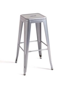Taburete TOL EK LIMITED, acero, gris plata