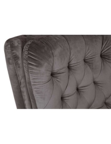 Sillón BÉCQUER, giratorio, regulable, tapizado velvet gris