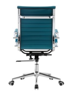 Sillón de oficina OLIVER, giratorio, regulación de altura, basculante profundo, similpiel turquesa 2