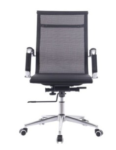 Sillón de oficina IGOR, giratorio, regulación de altura, basculante profundo, malla negra 2