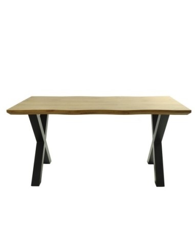 Mesa LERMA 180, metal, negro, tapa DM bilaminado 180 x 90 cms