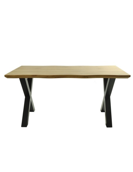 Mesa LERMA 180, metal, negro, tapa DM bilaminado 180 x 90 cms