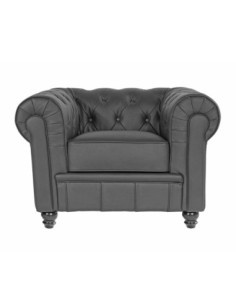 Sillón CHESTER NEW, similpiel negra 2