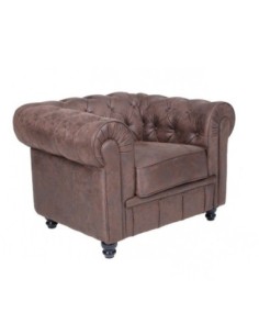 Sillón CHESTER NEW, similpiel vintage