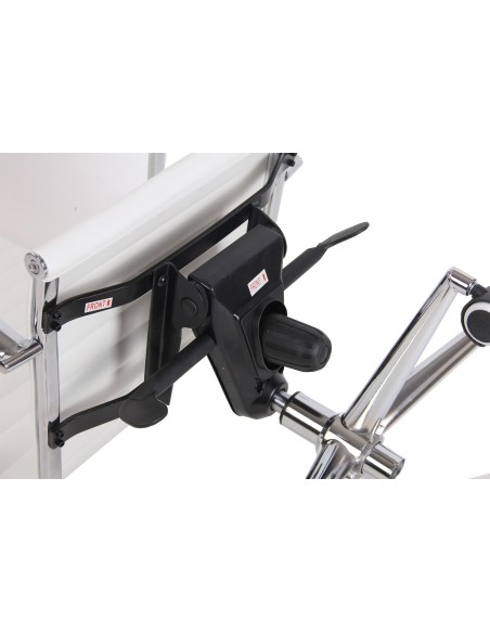 Sillón de oficina ROTERDAM, alto, similpiel blanca