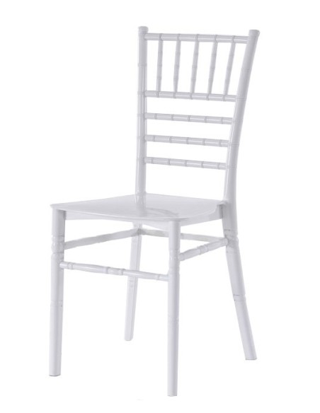 Silla CHIAVARI 28, apilable, polipropileno blanco