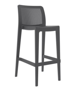 Taburete SOHO, apilable, polipropileno antracita