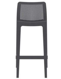 Taburete SOHO, apilable, polipropileno antracita 2