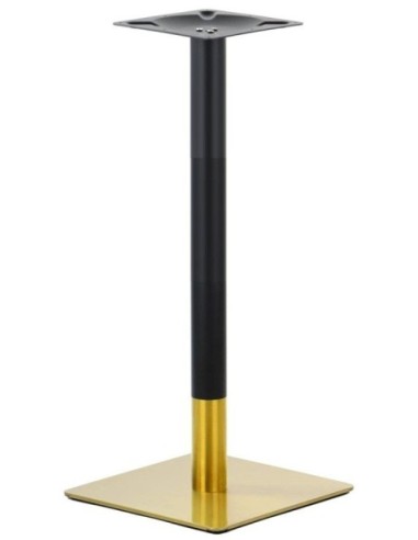 Base de mesa VERSALLES NEW 110 CUDO, alta, dorada y negra, 45 x 45 cms, altura 110 cms