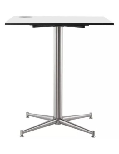 Base de mesa PAUDY, acero inoxidable, base de 63 x 63 cms, altura 72 cms