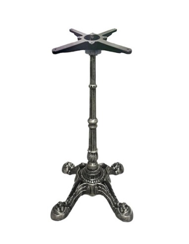 Base de mesa LIVRY 72, fundición, 4 pies, acabado vintage, altura 72 cms