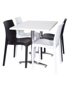 Base de mesa ROMA NEW, rectangular, inoxidable y aluminio* 2