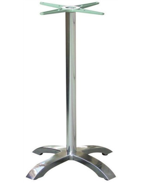 Base de mesa MILAN 110, alta, 4 brazos, aluminio*