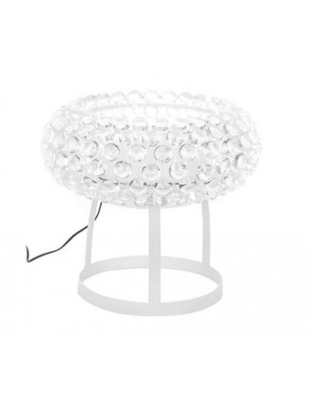 Lámpara ITALICA 50, sobremesa, acrílica, transparente, 50 cms de diámetro