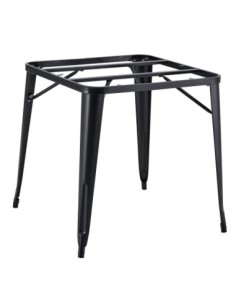 Base de mesa TOL EK, acero, negra, para tapa de 80 x 80 cms