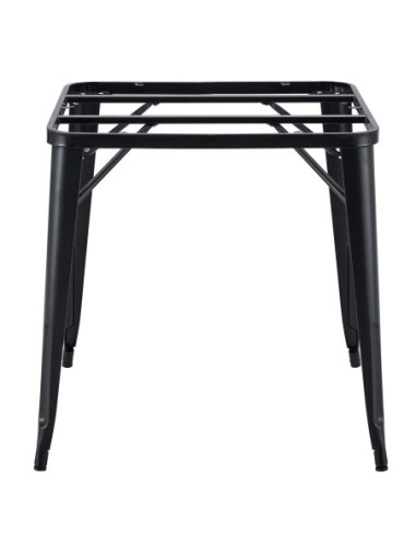 Base de mesa TOL EK, acero, negra, para tapa de 80 x 80 cms