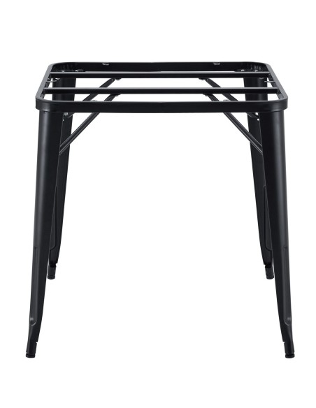 Base de mesa TOL EK, acero, negra, para tapa de 80 x 80 cms