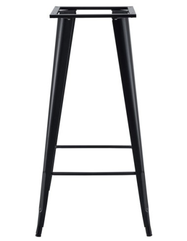 Base de mesa TOL EK, alta, acero, negra, para tapa de 60 x 60 cms