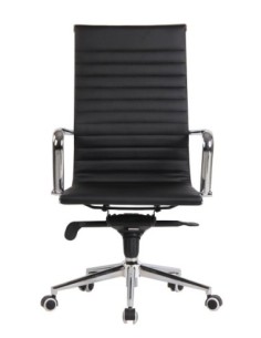 Sillón de oficina ROTERDAM, alto, similpiel negro 2