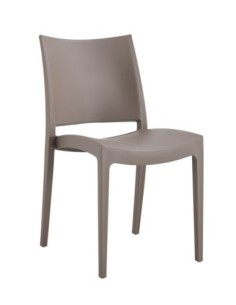 Silla CAPRI, apilable, tratamiento anti UV, polipropileno tórtora