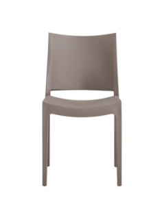 Silla CAPRI, apilable, tratamiento anti UV, polipropileno tórtora 2