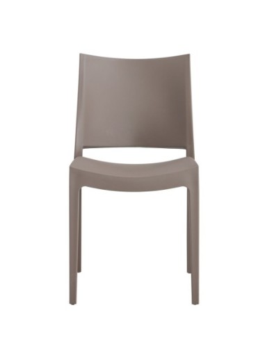 Silla CAPRI, apilable, tratamiento anti UV, polipropileno tórtora