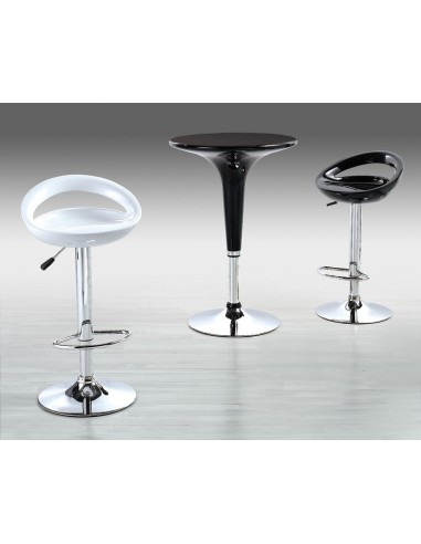 Taburete FLIT (M), cromado, abs negro