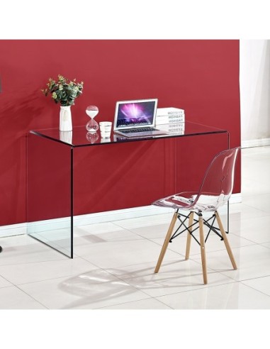 Mesa FRIBURGO, cristal templado transparente, 120 x 60 cms