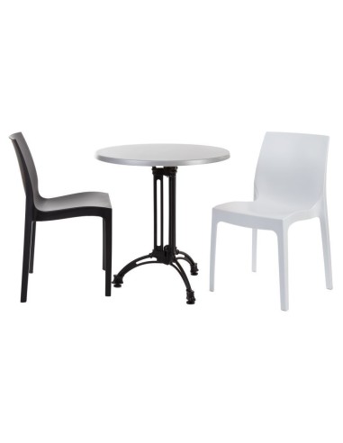 Base de mesa EIFFEL NEW, aluminio, 3 pies, negra, altura 70  cms