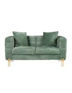 Sofá LARIOS, 2 plazas, tejido corduroy verde claro 2