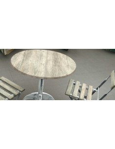 Tablero de mesa Werzalit-Sm, PONDEROSA BLANCO 178, 60 cms de diámetro*.