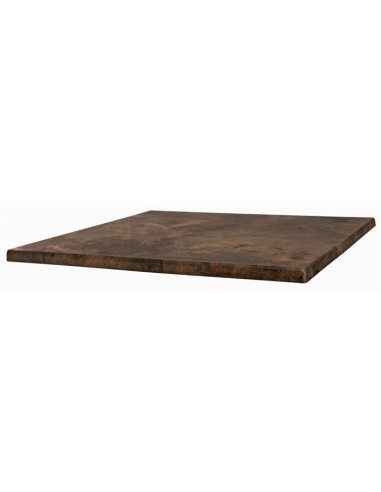 Tablero de mesa Werzalit SM, MARRÓN OXIDO 223, 60 x 60 cms*