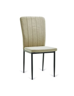 SILLA COMEDOR MOD. CANGAS BEIGE TOSTADO TELA LAVABLE