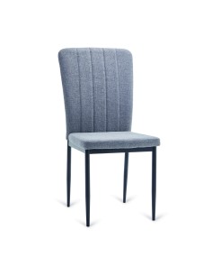 SILLA COMEDOR MOD. CANGAS GRIS TELA LAVABLE.