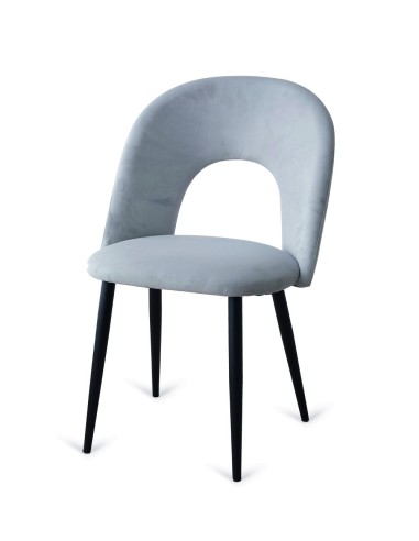 SILLA COMEDOR MOD. NUEVA TERUEL VELVET GRIS