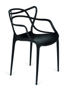SILLA MOD. CONCHA COLOR ASIENTO NEGRO