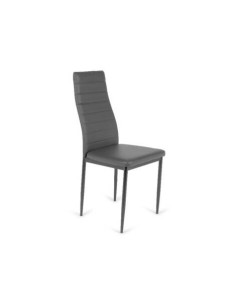 SILLA MOD. OVIEDO ASIENTO GRIS PATA GRIS