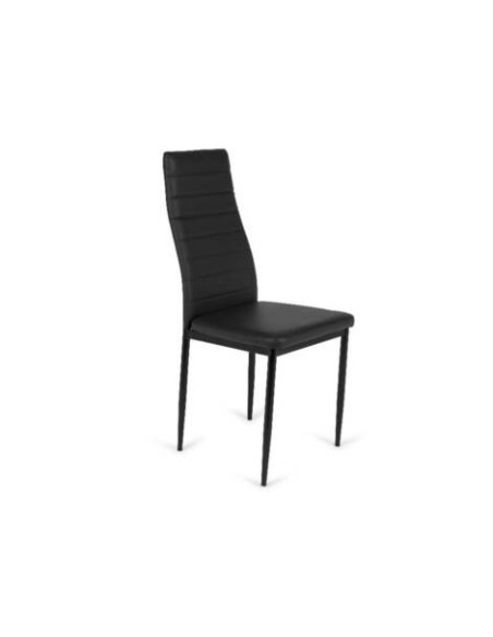 SILLA MOD. OVIEDO  ASIENTO NEGRO PATA NEGRO