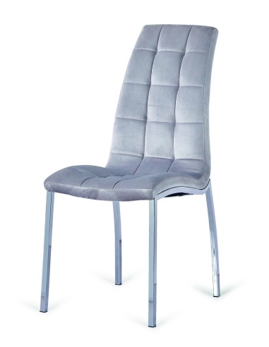 SILLA MOD. SAN SEBASTIAN VELVET GRIS CLARO