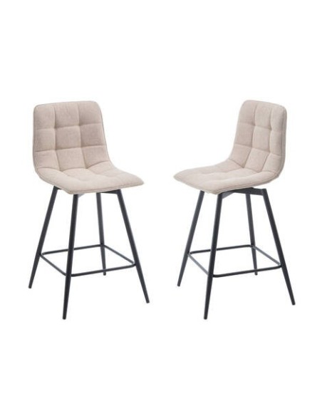 TABURETE MOD. PAIPORTA BARREL BEIGE TOSTADO